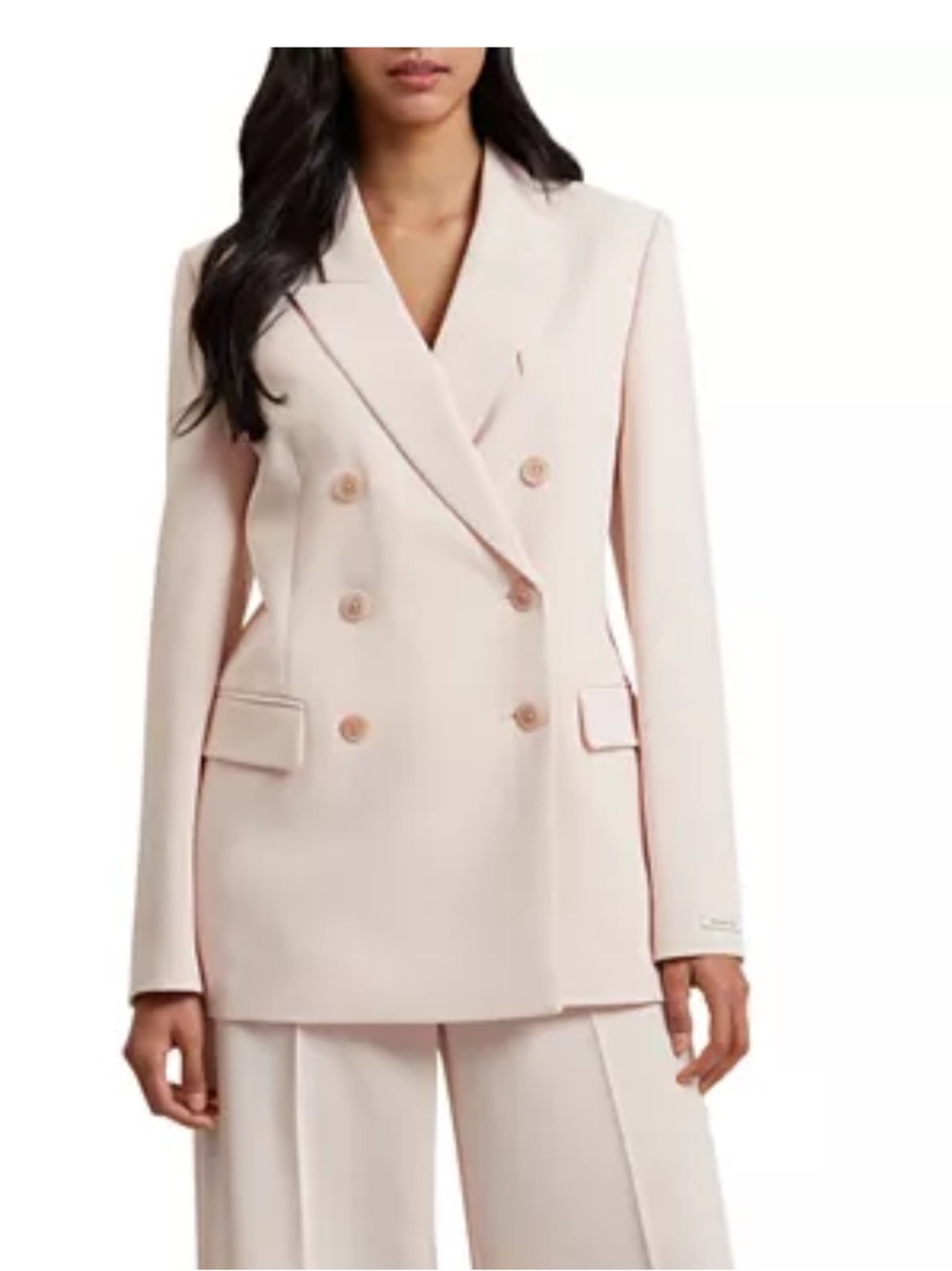 NWOT New unworn Ted Baker Traga Tailored Double Breasted Blazer. pale pink